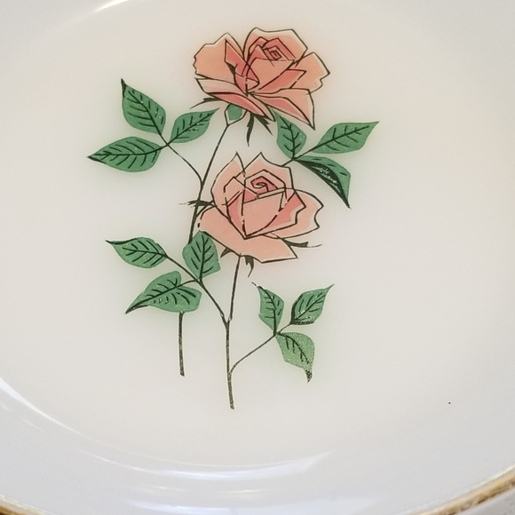Anchor Hocking fire king anniversary rose 6 1/2 bowl - Picture 4 of 4